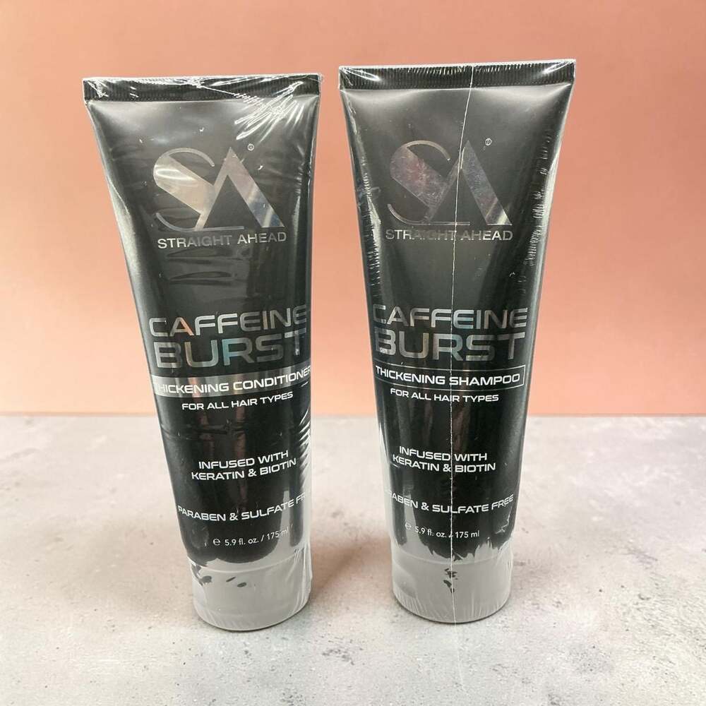 Straight Ahead Caffeine Burst Thickening Shampoo and Conditioner Set 5.9 fl oz